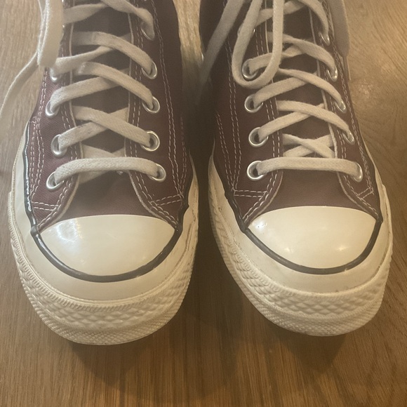 Converse Men's High-Top Sneakers in Hazelnut Brown and White - Picture 8 of 8
